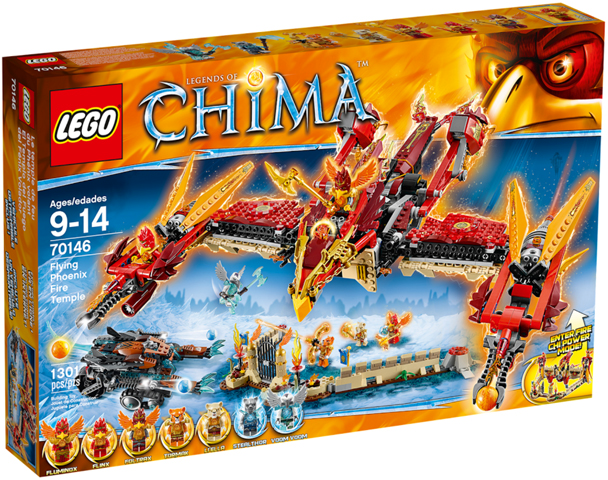 70146 Flying Phoenix Fire Temple | Wapi Bricks LLC