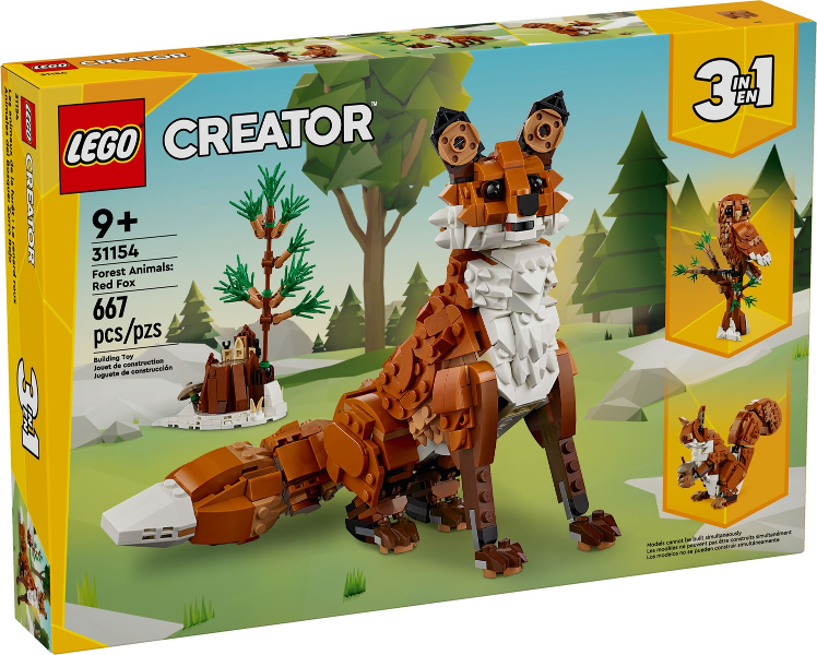 nao品 31154 Forest Animals: Red Fox | Wapi Bricks LLC