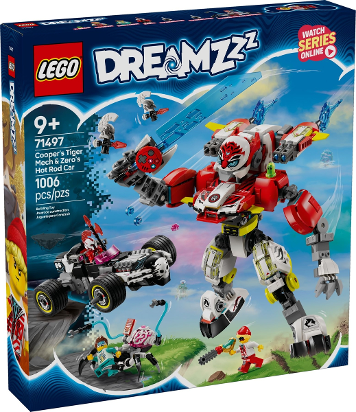 みみページ LEGO DREAMZzz Cooper's Tiger Mech & Zero's Hot Rod Car Building