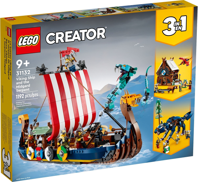 31132 Viking Ship and the Midgard Serpent | Wapi Bricks LLC